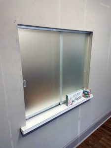 commercial lobby window glass